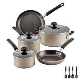 FBW EC 12-Piece Nonstick Cookware Set – Champagne Finish, Elegant & Durable