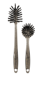 Thyme & Table 2 Piece Kitchen Sink Brush Set, Gold