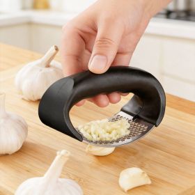 Garlic Press Mincer - Manual Ring Garlic Peeler, Garlic Masher & Crusher, Stainless Steel Garlic Press