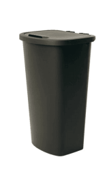 Mainstays 11 Gallon Trash Can, Plastic Lift Top Kitchen Trash Can, Black