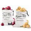 2Pcs Potato and Onion Storage Bags Vegetable Storage Bags Onion Storage Bag Potato Storage Bag Onion and Potato Storage Bags Reusable Produce Bags Was