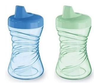 NUK Fun Grips Hard Spout Sippy Cup, 10 oz., 2pk, Boy