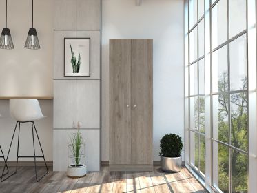 Virginia Double Door Storage Cabinet, Five Shelves