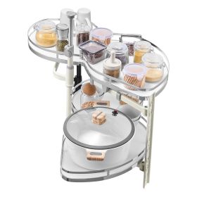 2 Tier Swing Right Blind Corner Cabinet Pull Out Soft Close Kitchen Organizer