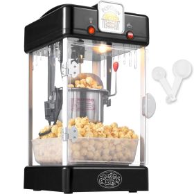 VEVOR Popcorn Popper Machine Tabletop Popcorn Maker 300W 2.5 Oz Black