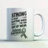 1pc Awareness Coffee Mug - Diabetes Awareness - Adorable 11 oz White Ceramic Tea Cup