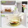 2Pcs Transparent Microwave Covers for Food Splatter Cover Lid Food Splatter Guard Protector