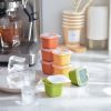 1/6pcs Ice Cube Tray Large Size Silicone Ice Cube Mold With Removable Lid Reusable And BPA Free For Whiskey Cocktail Stackable Flexible Safety Ice Cub