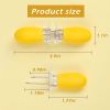 5 Pairs Yellow Corn Cob Holders Stainless Steel Fork Skewers for Corn On The Cob BBQ Tools