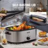 VEVOR Electric Roaster Oven, 24 QT Turkey Roaster Oven with Self-Basting Lid, 1450W Roaster Oven with Defrost & Warm Function, Adjustable Temp