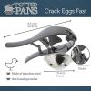 Chicken Egg Separator Tool - Stainless Steel Hand-Held Yolk Remover Tool - Eggshell Cutter Kitchen Gadget