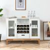 Wood Wine Storage Cabinet Sideboard Console Buffet Server