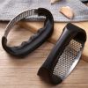 Garlic Press Mincer - Manual Ring Garlic Peeler, Garlic Masher & Crusher, Stainless Steel Garlic Press