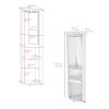 Corner Bar Cabinet Rialto, Living Room, White