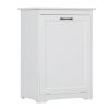 Trash Can Cabinet with Adjustable Tilted Angles;  Kitchen Garbage Bin Holder for Kitchen;  Living Room and Balcony;  White