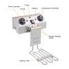 [Replace the old encoding 66757236]EH101V 8.5QT/8L Total Capacity 12.5qt/11.8l Stainless Steel Faucet Single Tank Deep Fryer 1700W Max (8L Large Fryer