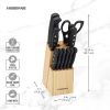 22-Piece Never Sharpening HigH Carbon Stainless Steel