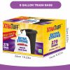 Boxed Disposable Garbage Bag 270 Pieces Puncture Tear Resistant Trash Bags, 8 Gallon Capacity