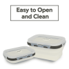 GLIDER S20 White Bento Premium Lunch Box & Food Storage Container - Large