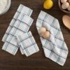Mainstays 4-Pack 12'x12' Woven Kitchen Dish Cloth Set, Multi-Color, Absorbent Cotton Towels
