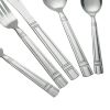 49-Piece Stainless Steel Flatware Set with Organizer Tray – Service for 8, Silver Finish, Dishwasher Safe
