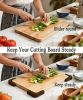 Silicone Non-Slip Cutting Board Feet, Reusable Removable Chopping Boards Feet for Home Kitchen Countertops (Brown)