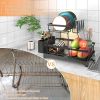 Kitchen counter large utensil drying rack, detachable large capacity utensil drying rack with utensil rack