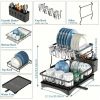 Kitchen counter large utensil drying rack, detachable large capacity utensil drying rack with utensil rack