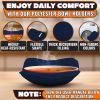 4 Pcs Microwave Bowl Cozy Holders Deep Navy Blue Microwave Bowl Holders for Hot Food Protect Hands from Hot Dishes Soft & Heat Resistant Fabric for Sa