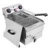 [Replace the old encoding 66757236]EH101V 8.5QT/8L Total Capacity 12.5qt/11.8l Stainless Steel Faucet Single Tank Deep Fryer 1700W Max (8L Large Fryer