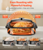 Desktop Electric Turkey Oven, 20QT capacity, 450°F maximum temperature, 1450W power. Features adjustable temperature with defrost and heating function