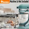 Stand Mixer Accessories 4-piece Set, Stainless Steel Whisk, Dough Hook, 5-Quart Whisk And Stainless Steel Mixing Bowl
