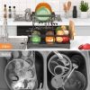 Kitchen counter large utensil drying rack, detachable large capacity utensil drying rack with utensil rack