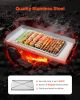 32x16 in Flat Top Griddle Stainless Steel Universal BBQ Grill Pan Cookware