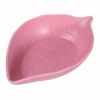 1pc Wheat Straw Leaf Shape Small Dish; Creative Snack Plate; Tableware; Vinegar Dish; Soy Sauce Dish; Bone Dish; Small Seasoning Dish