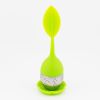 1pc Tea Infuser Silicone Handle Stainless Steel Strainer Drip Tray Included - Loose Tea Steeper - Best Tea Infuser For Loose Leaf Or Herbal Tea