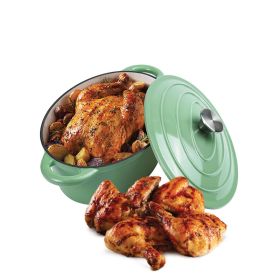 Household Cast Iron Pot with Lid for Stews/Cooking (Type: Style C, Color: As pic show)