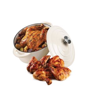 Household Cast Iron Pot with Lid for Stews/Cooking (Type: Style B, Color: As pic show)