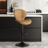 The dining chair is made of comfortable and soft material