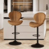 The dining chair is made of comfortable and soft material