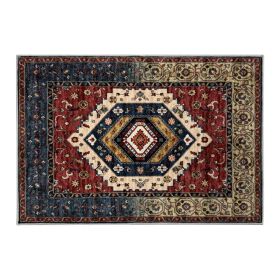 1PC Bohemian Vintage Watercolor Doormat - Non-Slip Soft Rug, Stain-Resistant Washable Mat for Entryway, Kitchen, Living Room, Laundry & Bathroom (colour: KSX-9-12-6, size: 9*12ft/274*366cm)
