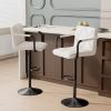 The back of the bar counter chair is equipped with a height-adjustable pull rod, which can be adapted to bars or islands of different heights