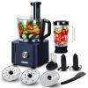 Küchenmaschine, 1100W Food Processor, 3.2L Schüssel &1,5L Behälter, Multifunktional mit Hacken, Schneiden, Kneten, Entsaften