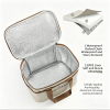 M-sized insulated storage bag, thick aluminum foil waterproof lunch cooler tote bag with reinforced handle