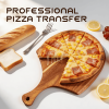 Antibacterial, durable pizza and cutting board with a thickness of 2.8 cm, dimensions 40×25×1.2 cm; made from acacia wood for eco-friendly