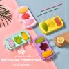 1pc Ice Cream Mold; Handmade DIY Making Ice Ball; Cute Cartoon Grinder; Household Silicone Ice Stick; Ice Ball; Homemade Ice Cube; Cheese Pastry Model