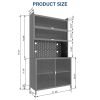 6 Level Flip Door Pantry Cabinet
