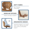 The dining chair is made of comfortable and soft material
