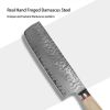 Qulajoy Nakiri Knife 6.9 Inch, Professional Vegetable Knife Japanese Kitchen Knives 67-Layers Damascus Chef Knife