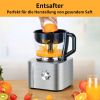 Küchenmaschine, 1100W Food Processor, 3.2L Schüssel &1,5L Behälter, Multifunktional mit Hacken, Schneiden, Kneten, Entsaften